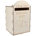 thumbnail image 1 of Boîte aux Lettres en Bois de Mariage Rustique Porte-Cadeaux Ornements Artisanaux Fournitures de Mariage (avec une Clé), 1 of 7