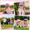 thumbnail image 5 of Bocaoying 3 Pack Toddler Baseball Cap for Boys & Girls 2-5 Years, Adjustable Washed Cotton Hat for Summer Sun Protection, 5 of 7