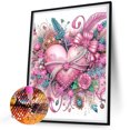 thumbnail image 3 of Kit Con Forma Especial Parcial 5D DIY Flores Amor 30x40cm, 3 of 7