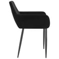 thumbnail image 4 of vidaXL Dining Chairs 4 pcs Black Velvet, 4 of 5
