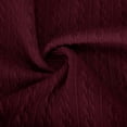 thumbnail image 6 of WREESH Womens Fashion T-Shirts V Neck Solid Color Pullover Regular Fit Button Henley Long Sleeve Tops Button Casual T-Shirt Top Blouse Wine, 6 of 6