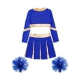 thumbnail image 4 of Aislor Uniforme de Cheerleading pour Filles Enfants Tenues de Cheer Patchwork Métallique Costume de Compétition Performance C02 12, 4 of 5