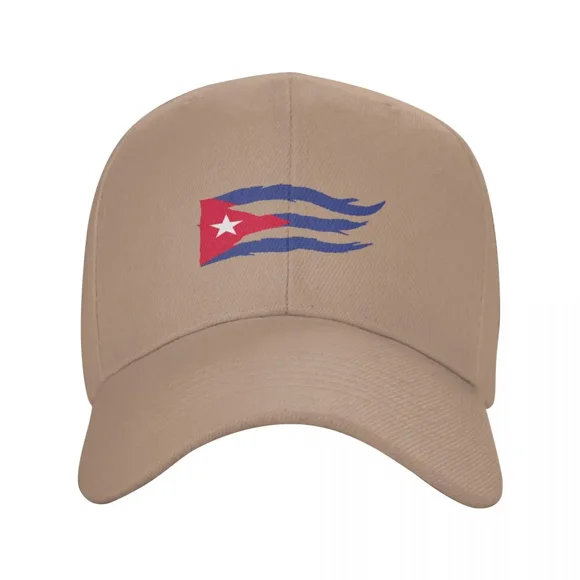 2022 Cuba Cuban Flag Summer Sun Baseball Cap Breathable Adjustable Men Women Outdoor Fishing Soccer Hat Natural one size