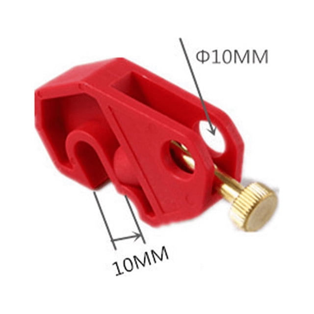 3X Circuit Breaker Lockout Device with Screw Circuit Safety Lock Universal Single and Multi Pole Breakers, Durable, Safe