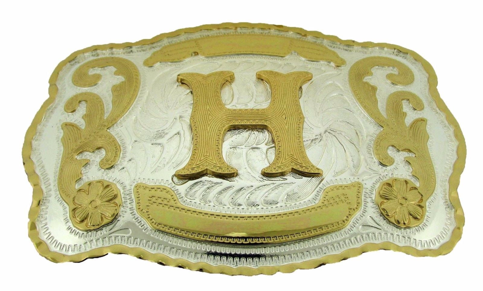 letter h belt buckle