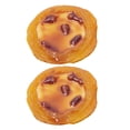 thumbnail image 1 of Modelo de simulación de tarta de huevo, decoración de tarta de huevo falsa, accesorio para tarta de fruta, modelo de postre de imitación, 2 uds., 1 of 6