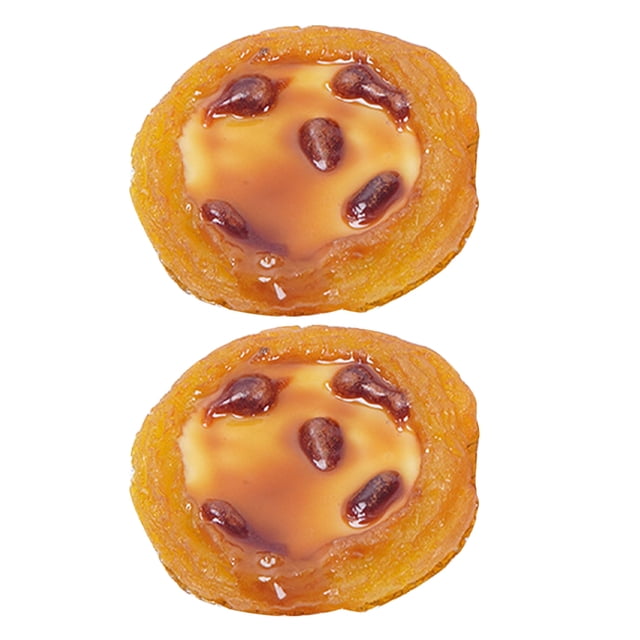 Modelo de simulación de tarta de huevo, decoración de tarta de huevo falsa, accesorio para tarta de fruta, modelo de postre de imitación, 2 uds.