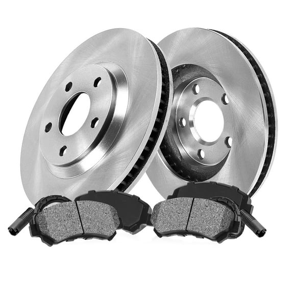 Callahan Brake Parts Brake Kit for BMW 540i 1997-2000 Front Replacement Brake Rotors with Metallic Brake Pads EBYK001579