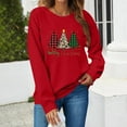thumbnail image 5 of Craaazy Women's Christmas Shirt Long Sleeve Merry Christmas Sweatshirts Casual Pullover Tops Gifts, 5 of 8