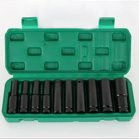 

JINGZBH Full Set of 10PC Electric Hexagonal Air Cannon Sleeve Head Combination Wrench Sleeve