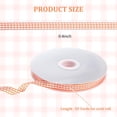 thumbnail image 2 of NOGIS Orange Gingham Ribbon, 0.4 inch x 50Yd Orange and White Thin Crafts Ribbon Buffalo Checker Ribbons for Hair Accessories Picnic School and Birthday Gift Wrapping, 2 of 7