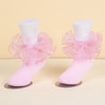 thumbnail image 7 of Resicozy Ruffle Socks Girls Lace Frilly Turn Cuff Ankle Socks Dress Socks for Daily Travel 2026 Pink L, 7 of 7