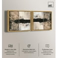 thumbnail image 2 of Art Remedy Minimalism Abstract Canvas, 24" x 24", Gold Frame, Muddy Veil I Set, 2 of 5