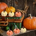 thumbnail image 6 of Guozer Clearance Mini Pumpkins for Decorating 12PCS Fall Pumpkin Decor for Family Gatherings, Dances, Banquets, Winter Decor, Christmas Decor, Thankgiving Decor, 6 of 7