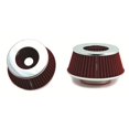 thumbnail image 1 of Spectre Industries Air Filter 8162 HPR; Red; Pre-Oiled Cotton Fiber; P2 Cone With 3 Inch Inlet; Single Centered Flange; Chrome Top, 1 of 5