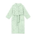 thumbnail image 4 of Women's Winter Fleece Sleep Robe Cozy Flannel Hooded Bathrobe with Pockets & Cinched Waist, 4 of 8