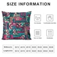 thumbnail image 5 of SHANXI Throw Pillow Covers Black Pink Turquoise and White African Tribal Art Backdrop Bohemian 12x12in, 5 of 5