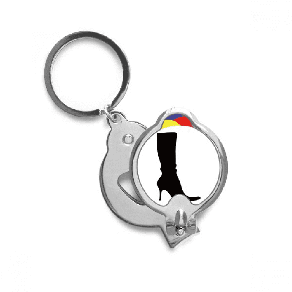 Simple Pattern Black High Boots Outline Nail Clippers Sharp Fingernail