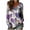 A01-Multicolor, variant on Women's Valentine's Long Sleeve Blouses V Neck Love Heart Printed Tops Lover Couple Shirts Lightweight Slim-Fit Tees Watercolor Graphic Outfits Holiday Vocation Clothes Multicolor S