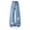 Light Blue, variant on CPNG Girls Jeans Teen Girls Star Patchwork Straight Wide Leg Jeans Loose Streetwear High Waist Children's Stylish Pants(Light Blue,7-8 years)