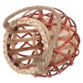 thumbnail image 1 of Farmhouse Decor Lantern Woven Candle Lantern Table Lanterns 33x20cm Vintage Style 1Pcs, 1 of 5