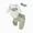 H1754-Light Green, variant on TOWED22 Baby Girl Fall Winter Clothing Sets 3pc Outfits Long Sleeve Round Neck Graphic Romper Bodysuit Floral Pants Headband Jumpsuit Set(Light Green,18-24 M)
