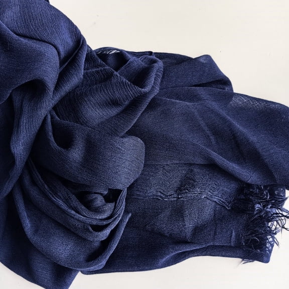 Namzi Solid Color Cotton Linen Scarf Long Fashionable Shawl Versatile Scarf, Lightweight All-Season Wrap for Travel Office, 1 Piece,S40