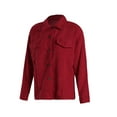 thumbnail image 3 of FOCUSNORM Women Button-down Solid Color Long Sleeve Turn-down Collar Cardigan, 3 of 10