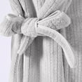 thumbnail image 6 of uublik Womens Bathrobe After Shower Flannel Robes Casual Long Sleeves Robes Winter Woman Bathrobe Nightwear Gray, 6 of 6