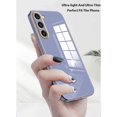 thumbnail image 3 of Compatible with Samsung Galaxy S23 Plus Case Silicone with Camera Protection, Samsung S23 Plus Phone Case Shockproof for Women Anti-Scratch Ultra Thin Plating Electroplate Soft Cases (Lavender Grey), 3 of 13