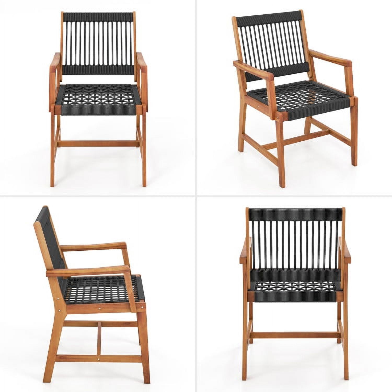 Aimee Lii 3 Pieces Acacia Wood Patio Furniture Set, Patio Table and Chairs Set, Outdoor Patio Set Aimee Lii 3 Pieces Acacia Wood Patio Furniture Set, Patio Table and Chairs Set, Outdoor Patio Set