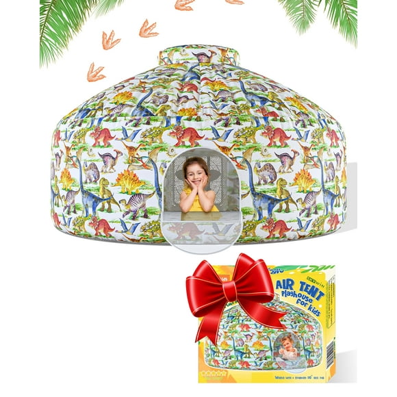 Carpa inflable Skywin-Air para niños, casa de juegos de 196 x 127 cm con puerta