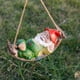 thumbnail image 2 of Adornos colgantes de jardín al aire libre para la decoración del árbol, estatuas y figuras para el exterior del romo del sueño, regalos impermeables del jardín de la resina para los niños Feliz Sencillez, 2 of 5