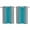 Turquoise gray, variant on Yellow Grey Stripes Kitchen Curtains Small Short 39 Inch Length, Modern Minimalist Solid Gradient Grommet Top Bedroom Living Room Curtains, Light Filtering Cafe Curtain Drapes 2 Panels Set 55''x39''