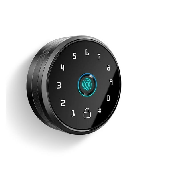 Poignée Entièrement Automatique Serrure Intelligente Bouton d'Empreinte Digitale Serrure de Porte Déverrouillage Écran Tactile Application Entrée Sans Clé Serrure de Porte, Intelligente et Pratique