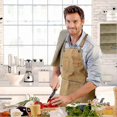 thumbnail image 2 of Chef Apron, Cotton Canvas Cross Back Apron With Pockets For Women, 2 of 5