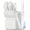 Bright White, variant on Kitchen Knife Set with Block and Sharpener 15 Piece German High Carbon Stainless Steel Knives Sharp Blade Dishwasher Safe Deba Knives with Ergonomic Handle, Delicate Blue