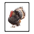 thumbnail image 1 of RYLABLUE Turkey Blanket Fleece Throw Blanket for Sofa or Bed 58x80 inches, 1 of 3