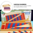 thumbnail image 3 of 1 juego de palitos de conteo para niños, palitos de números rojos y azules, material didáctico, juguete educativo de matemáticas, 3 of 7