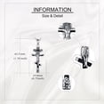 thumbnail image 4 of 925 Sterling Silver Cross Necklace Gothic Crown of Thorns Orthodox Cross Turquoise Cross Necklaces Jewelry Gifts for Men Women, 4 of 10