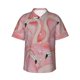 thumbnail image 1 of Balery Flamingos Camisas hawaianas de manga corta para hombre, camisas playeras de corte holgado, camisas de vacaciones con botones,Small, 1 of 7
