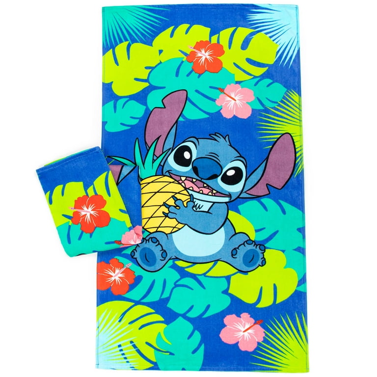 Stitch Beach Towel, Disney, 2 Pack, 28 x 58 