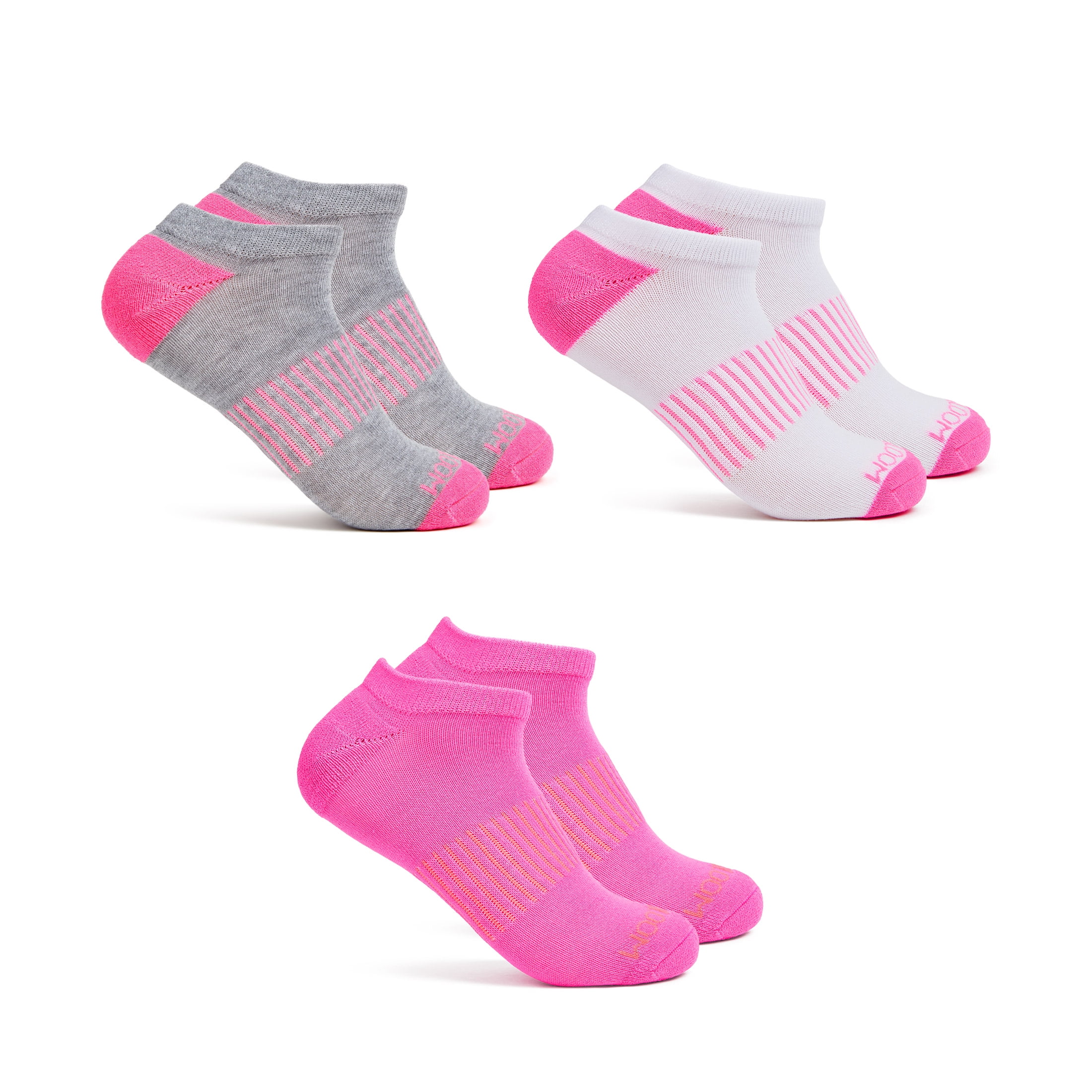 Fruit of the Loom Womens Value No-Show Socks, 3 Pack,Sock Sizes 4-10