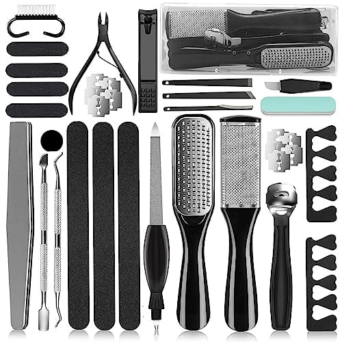 36 in 1 Pedicure Kit,Professional Pedicure Tools Foot Rasp for Home & Salon Care