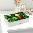 thumbnail image 6 of Saint Patrick's Day Elegant PU Leather Jewelry Box with Removable Compartment, Portable Earring Organizer, Necklace Organizer, and Decorative Box, 6 of 6