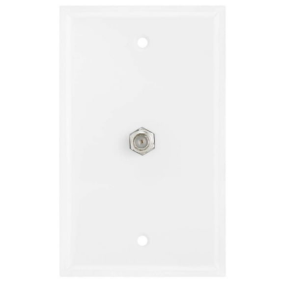 Cmple - Coaxial F-Connector Wall Plates for Cable TV, Satellite