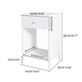 thumbnail image 2 of Modern White Nightstand with Drawer and Open Shelf,Scalloped Edge Bedside Table for Bedroom, Cute Minimalist Side Table for Kids Room or Girls' Room, 2 of 9
