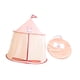 thumbnail image 4 of Tienda para niños pequeños, tipi plegable, tienda de juegos para niños, con castillo para picnics, juegos interiores al aire libre, rosa, 4 of 9