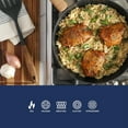 thumbnail image 5 of Oster Oxburg 12 Inch Nonstick Aluminum Frying Pan in Black, 5 of 7