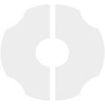 thumbnail image 4 of 22"OD x 7"ID x 7 1/2"C x 1"P Percival Architectural Grade PVC Contemporary Ceiling Medallion, Two Piece, 4 of 11